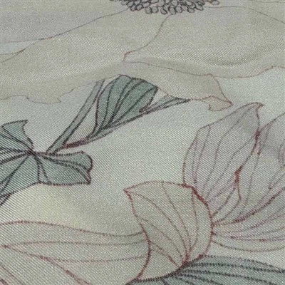 Kaksipuolinen Twill-silkki ja villa sekoitettu kangas